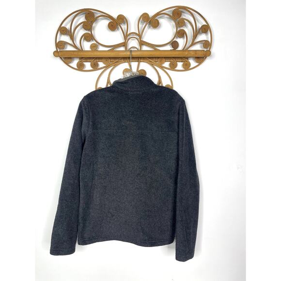 Columbia Fleece Pullover 1/4 Snap Gray XL - Picture 4 of 4
